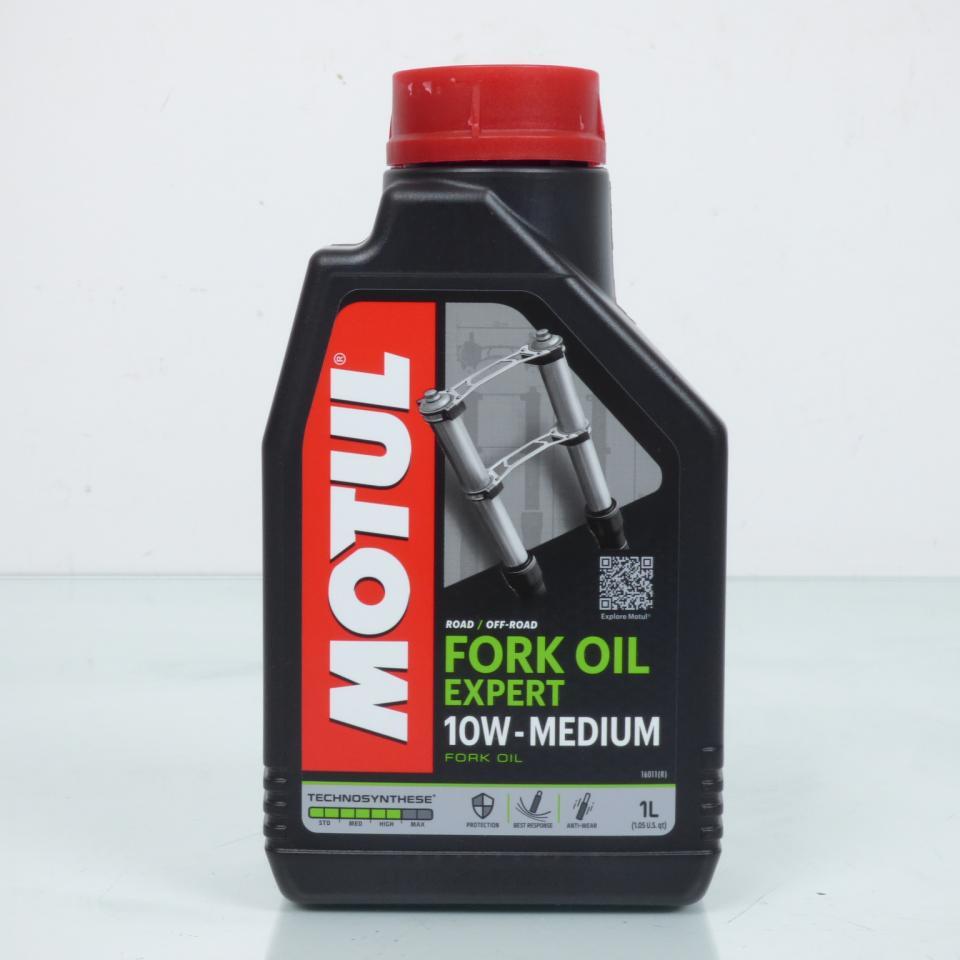 Huile de fourche Motul Fork Oil Expert Medium SAE 10W Technosynthese 1L pour moto
