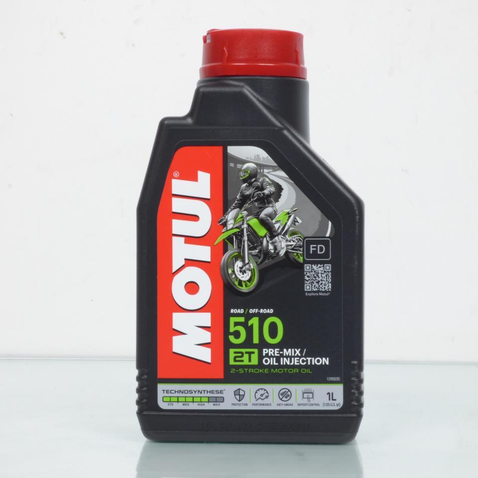 Huile 510 Technosynthese Motul pour moteur 2T graissage separé ou mélange 1litre