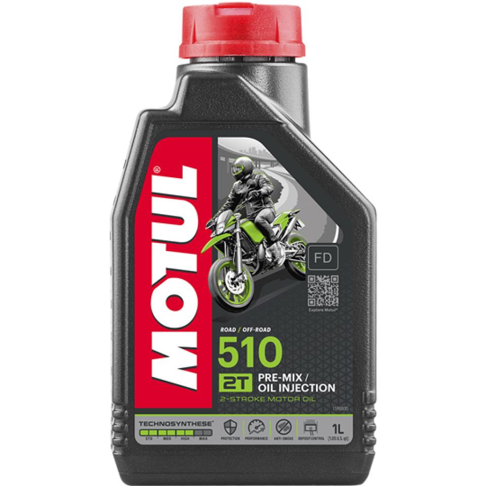 Huile 510 Technosynthese Motul pour moteur 2T graissage separé ou mélange 1litre