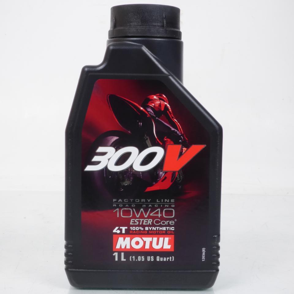 Lubrifiant huile Motul pour moto scooter Motul 300V 10W40 4T en 1L Neuf