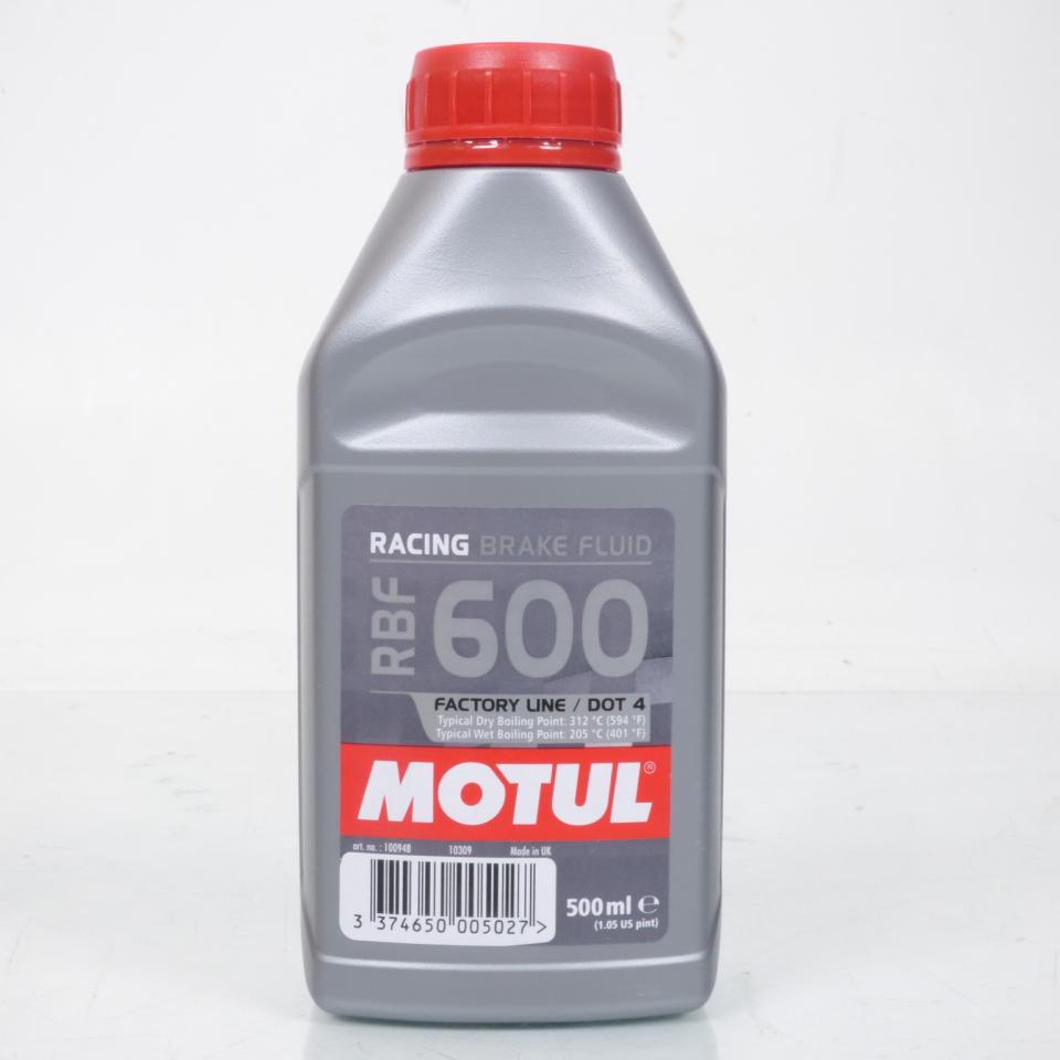 Liquide pour commande de frein et d'embrayage Motul RBF600 DOT4 en 500ml Neuf