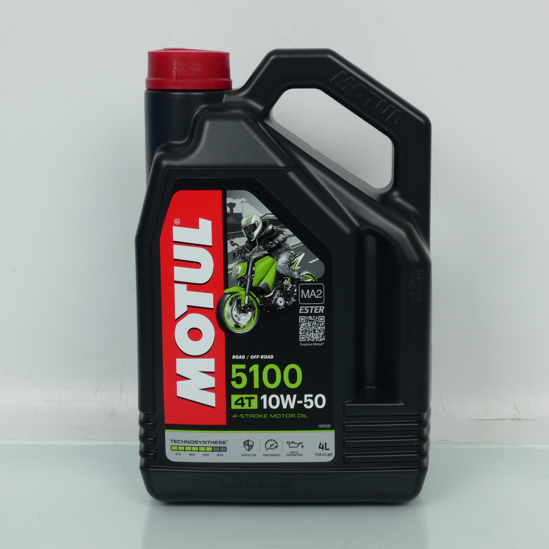 Lubrifiant huile Motul 5100 10W50 pour moto scooter moteur 4 Temps par 4L Neuf