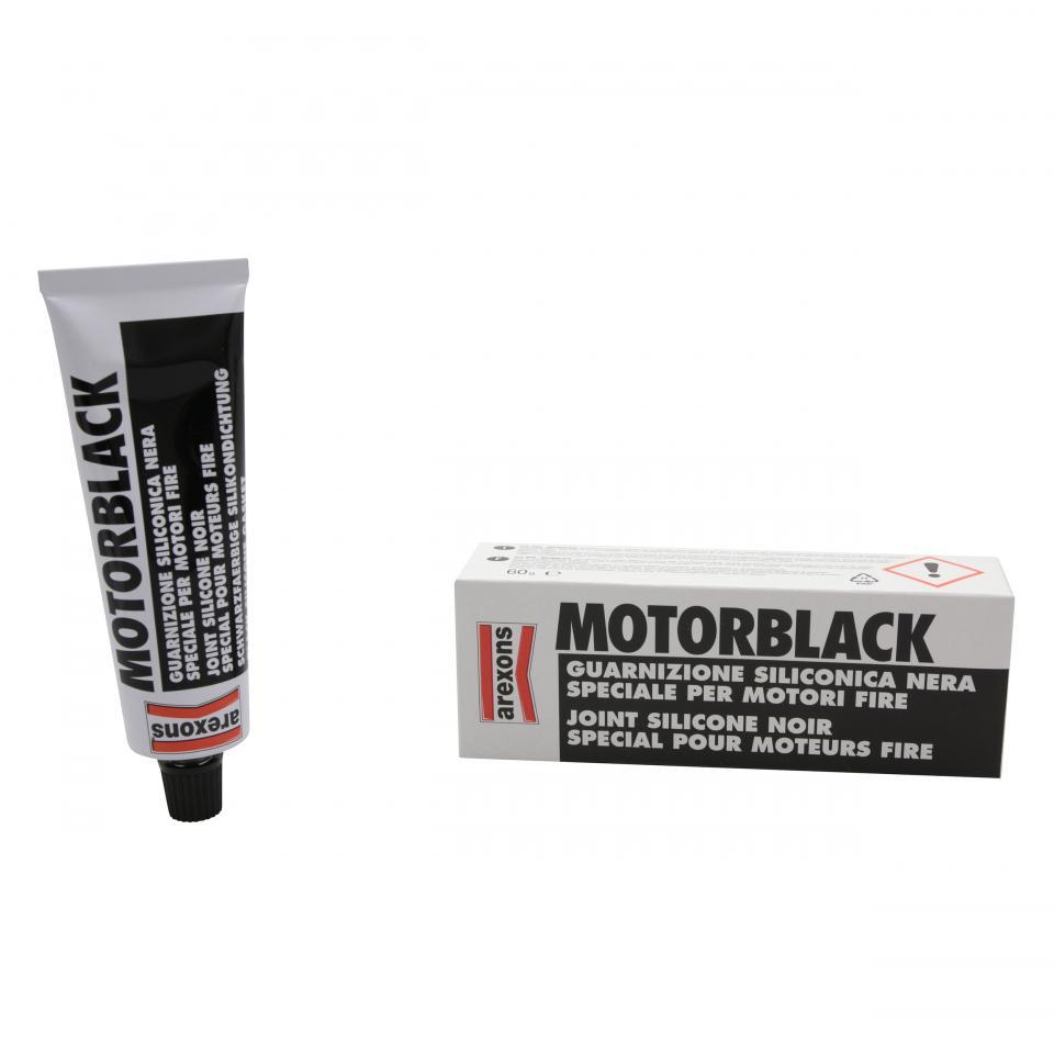 Pâte à joint silicone Arexons Motorblack MT0094 noir -70°C +250°C pour moto auto