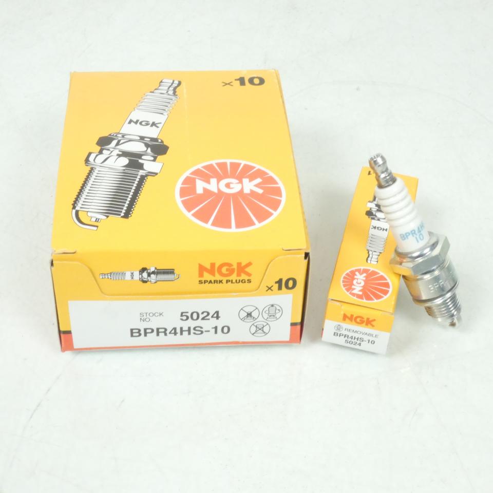 Bougie d'allumage NGK pour Moto enfant Honda 50 QR 1982 à 2003 BPR4HS-10 / 5024 / Par 10 Neuf