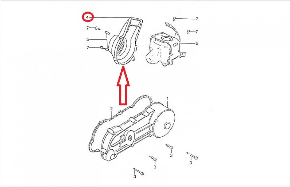 Carter allumage origine pour scooter Peugeot 50 ST 713313 Neuf