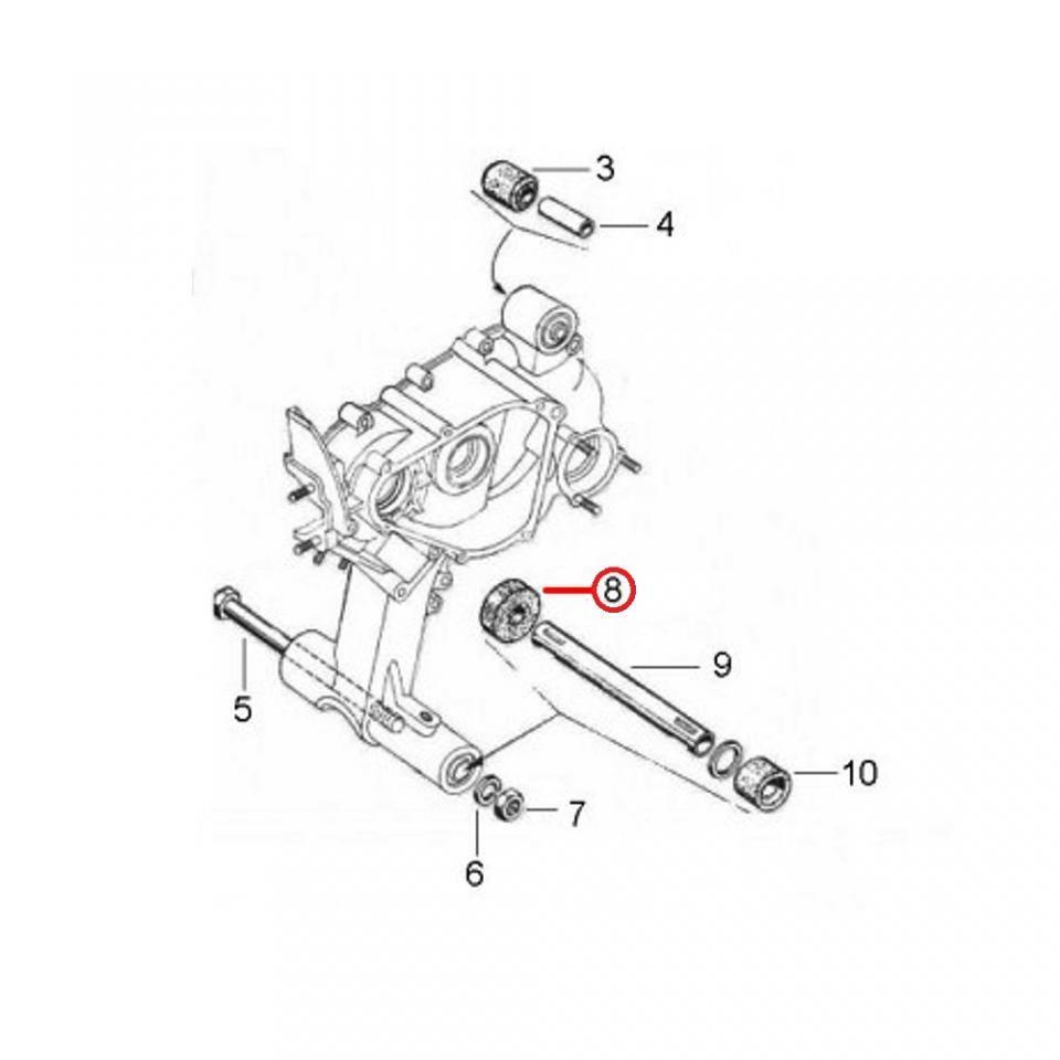Support moteur RMS pour scooter Piaggio 150 Vespa PX 1978-2017 059589 / côté gauche Neuf