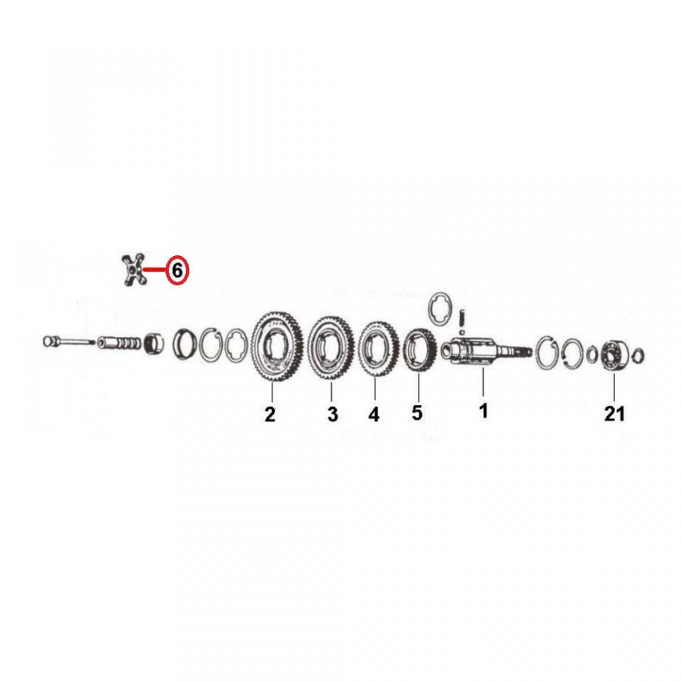Boite de vitesse RMS pour scooter Piaggio 125 Vespa GT 1966 à 1973 VNL2T Neuf