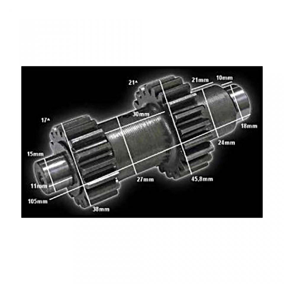 Boite de vitesse origine pour quad Bashan 200 BS200S-7 17/21 dents L105mm Neuf