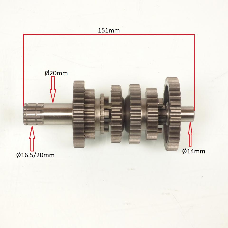 Boite de vitesse P2R pour Moto HRD 50 Sonic Neuf