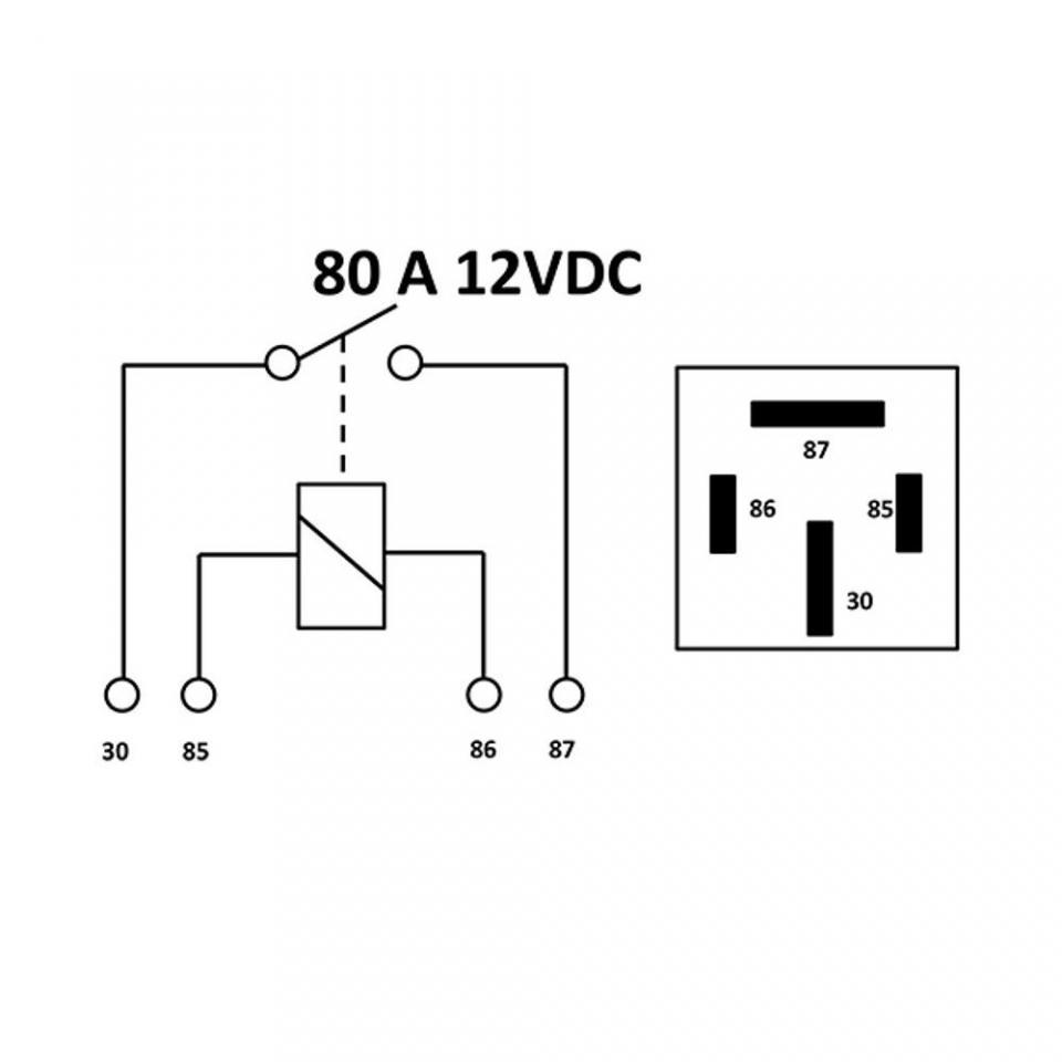 Relais de démarreur Teknix pour Scooter Gilera 50 Stalker 12V 80A 4 pôles Neuf