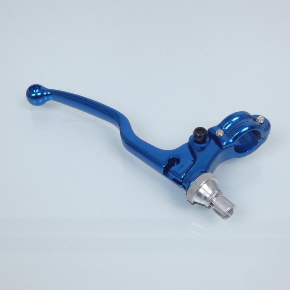 Cocotte gauche d embrayage Kyoto pour moto cross enduro alu anodisé bleu Neuf