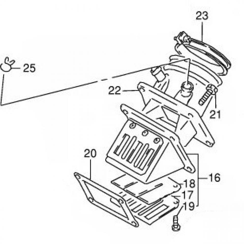 Clapet d admission origine pour moto Suzuki 125 RG 13153-01B20-000 Neuf