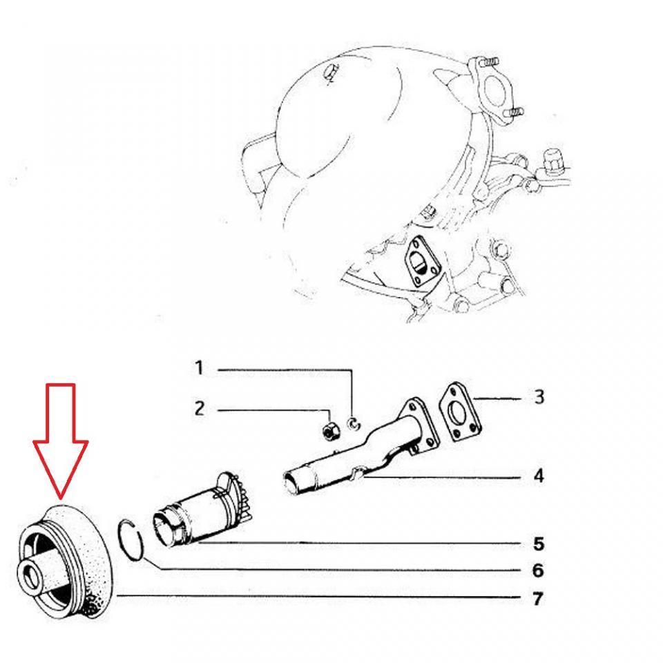 Pipe d admission RMS pour scooter Piaggio 125 Vespa PK S 1983-1986 178694 Neuf