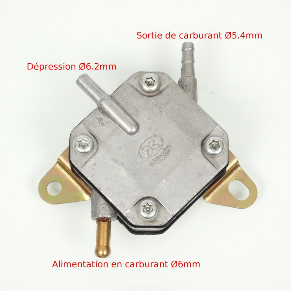 Robinet réservoir essence à dépression Sifam pour scooter Chinois GY6 Neuf
