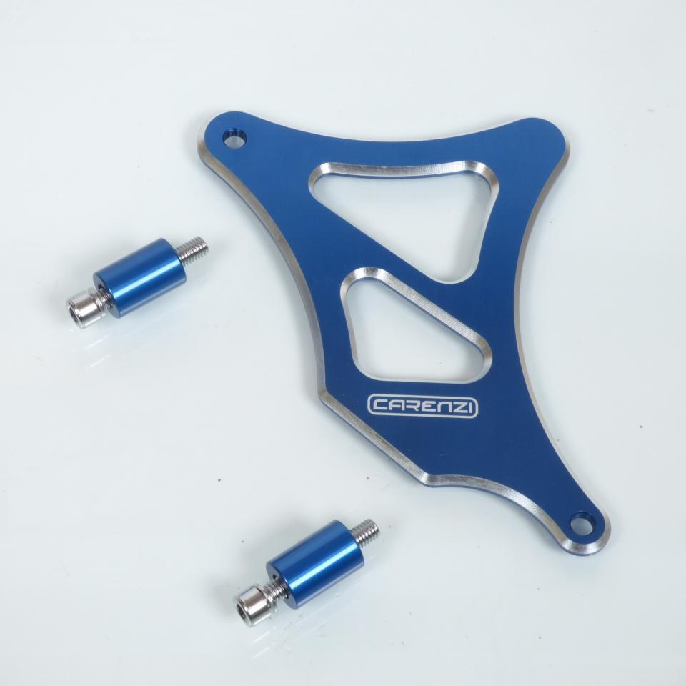 Cache pignon Carenzi pour moto Minarelli 50 AM6 aluminium bleu anodisé TNT Neuf