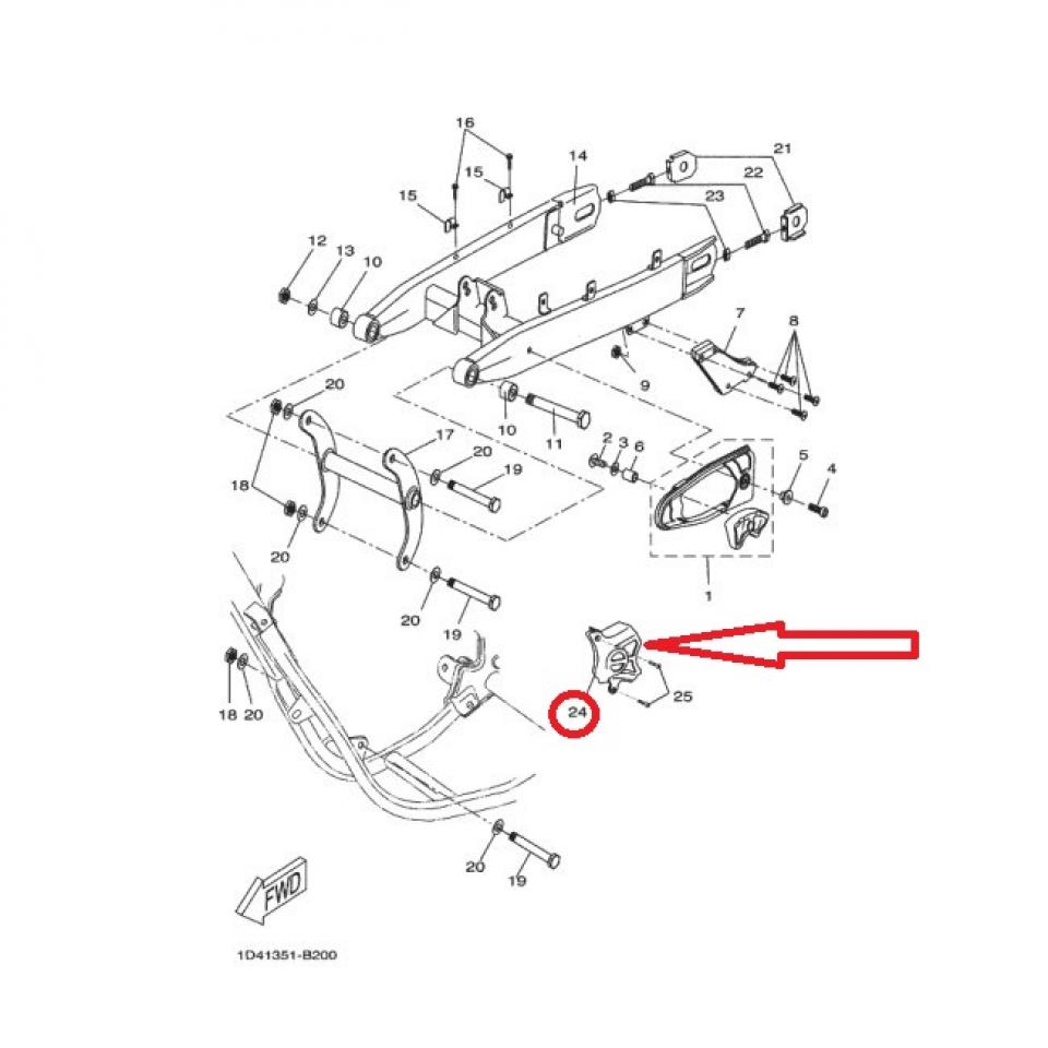 Cache pignon origine pour moto MBK 50 Xlimit 13C-E5431-00 Neuf