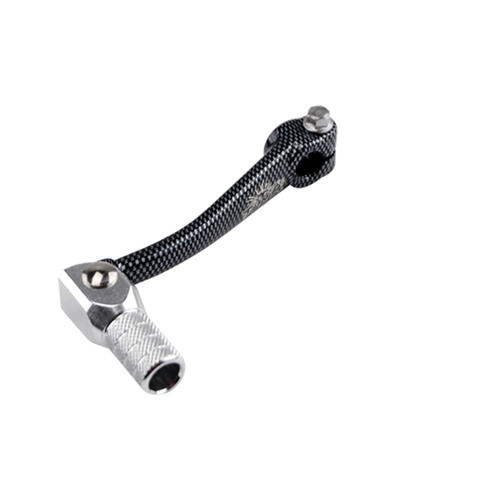 Sélecteur de vitesse Tun'R pour moto Minarelli 50 AM6 coloris carbone / chrome