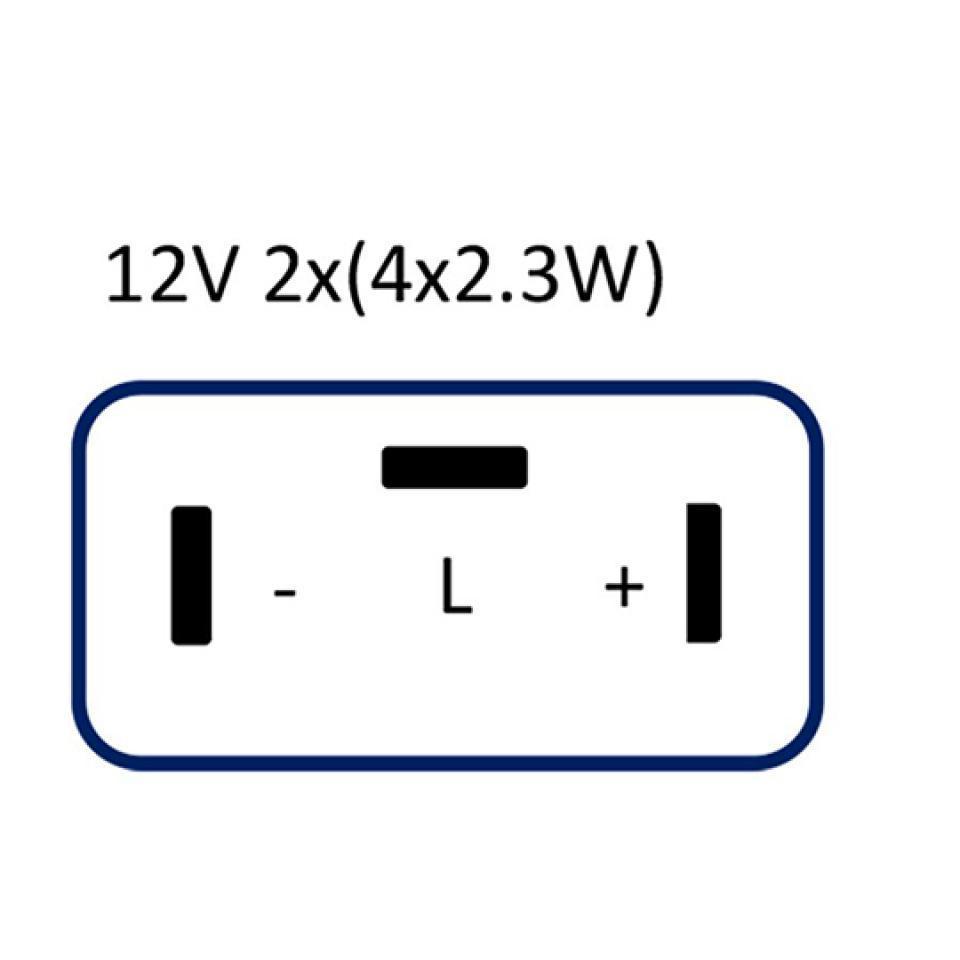Centrale clignotant Guilera pour moto Sherco 50 013336 12V 2x(4x2.3W) Neuf