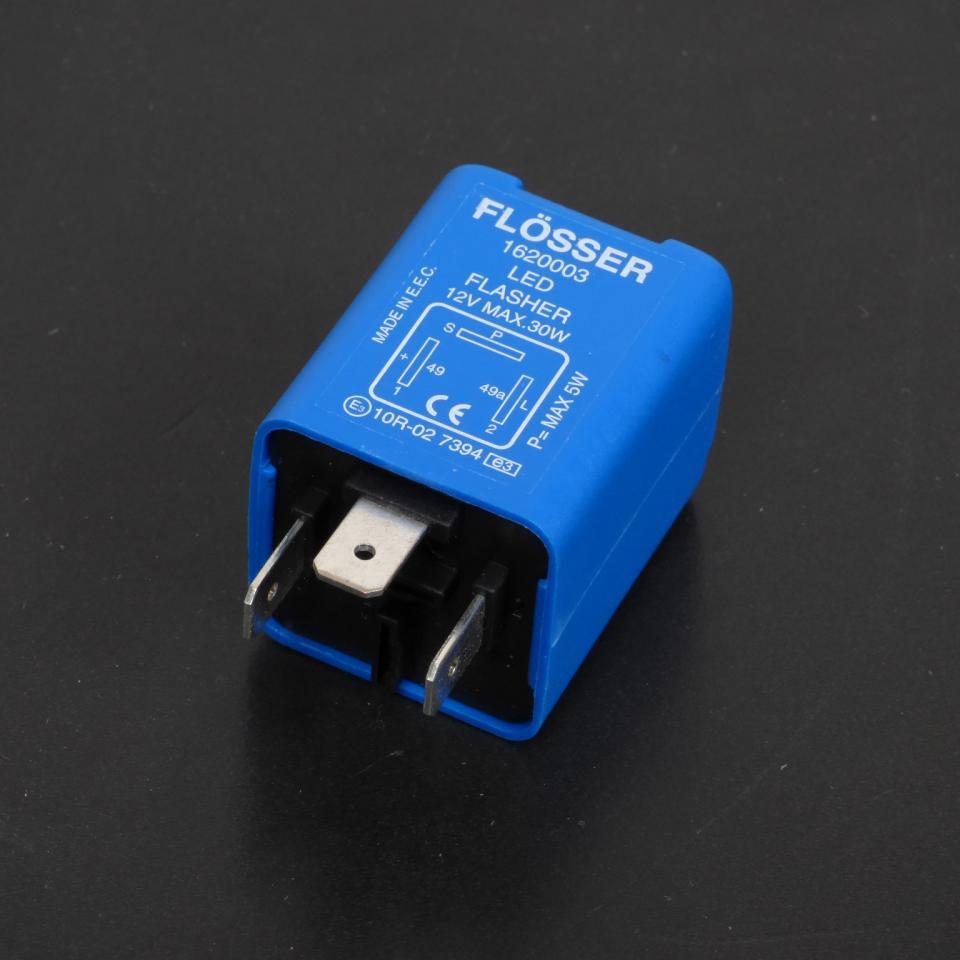 Centrale clignotante Flosser pour moto 1620003 / 3 bornes Neuf