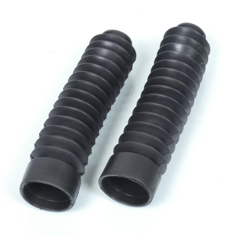 Paire de soufflet de fourche noir Ø26x41x195mm pour moto cyclomoteur cyclo