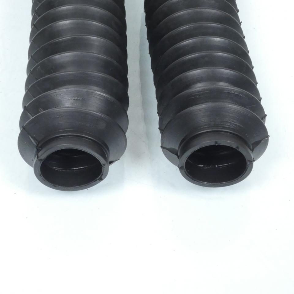 Paire de soufflet de fourche noir Ø26x41x195mm pour moto cyclomoteur cyclo