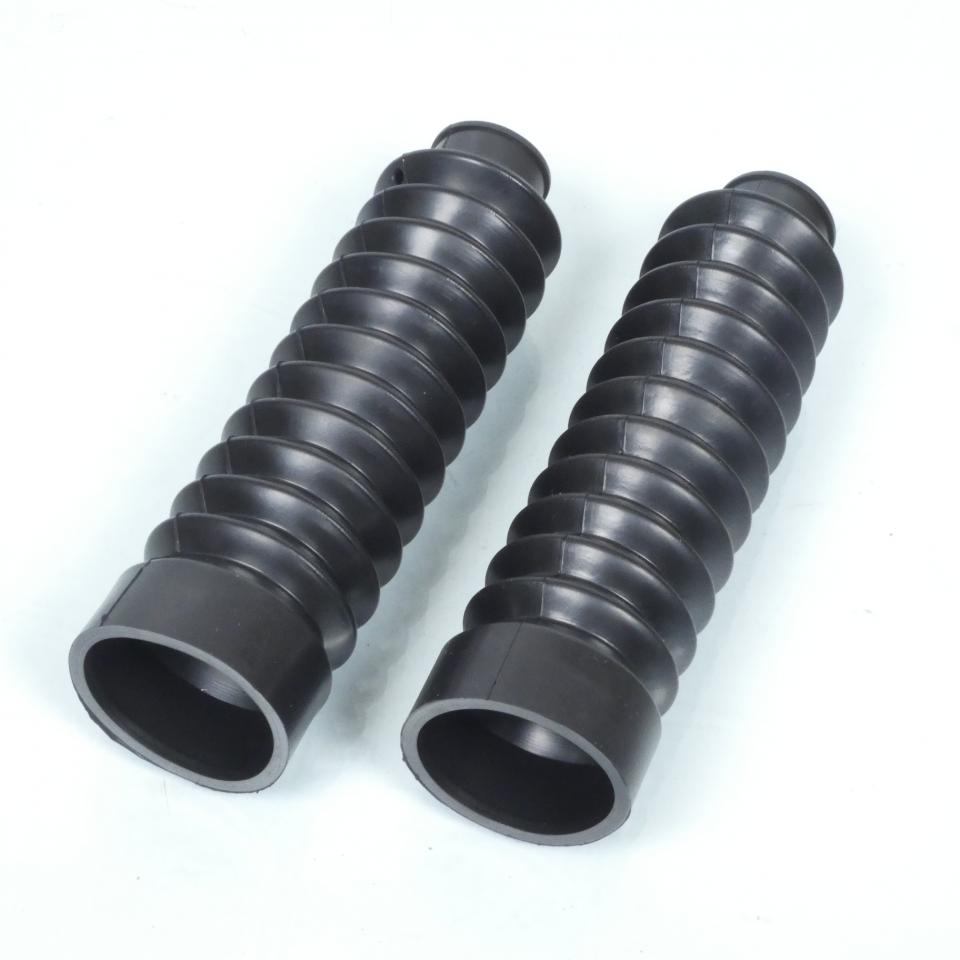 Paire de soufflet de fourche noir Ø27x45x185mm pour moto cyclomoteur cyclo