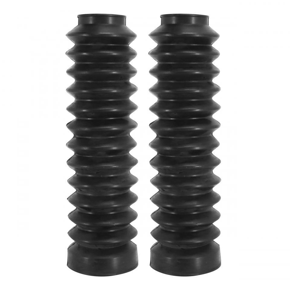 Paire de soufflet de fourche noir Ø33x50x210mm pour moto cyclomoteur cyclo