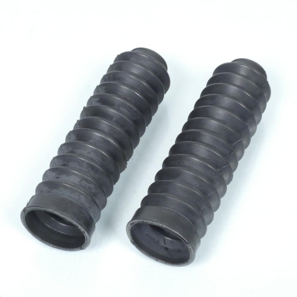 Paire de soufflet de fourche noir Ø33x50x210mm pour moto cyclomoteur cyclo