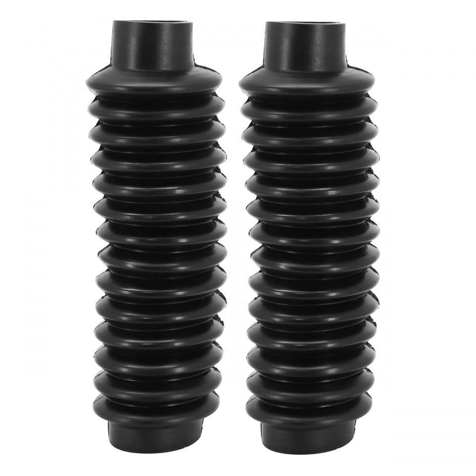 Paire de soufflet de fourche noir Ø38x48x240mm pour moto ancienne