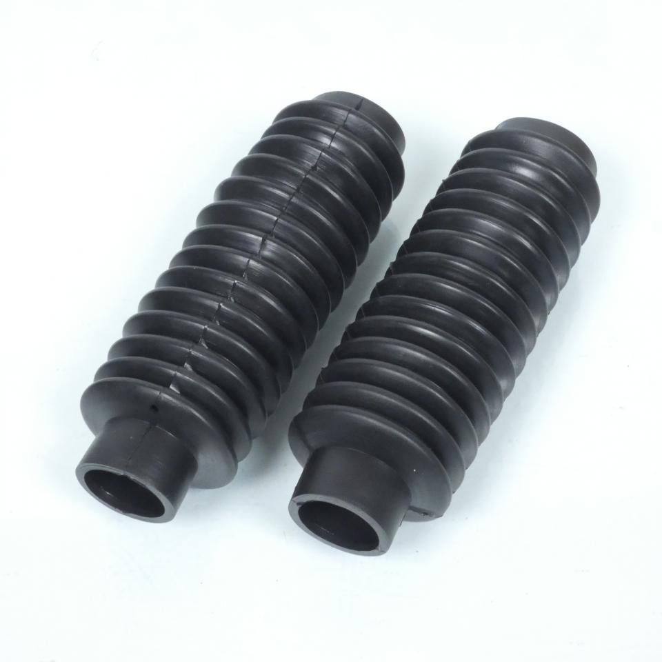 Paire de soufflet de fourche noir Ø38x48x240mm pour moto ancienne