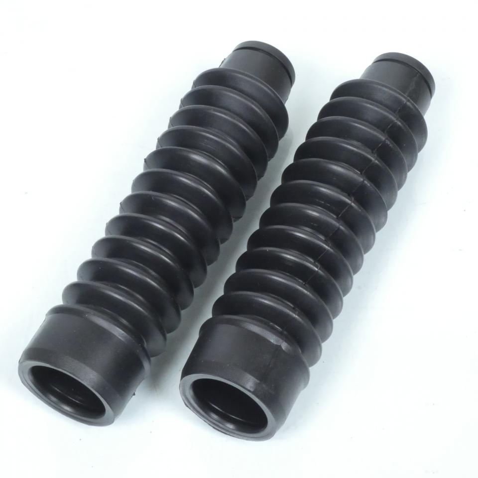Paire de soufflet de fourche noir Ø26x41x195mm pour moto ancienne