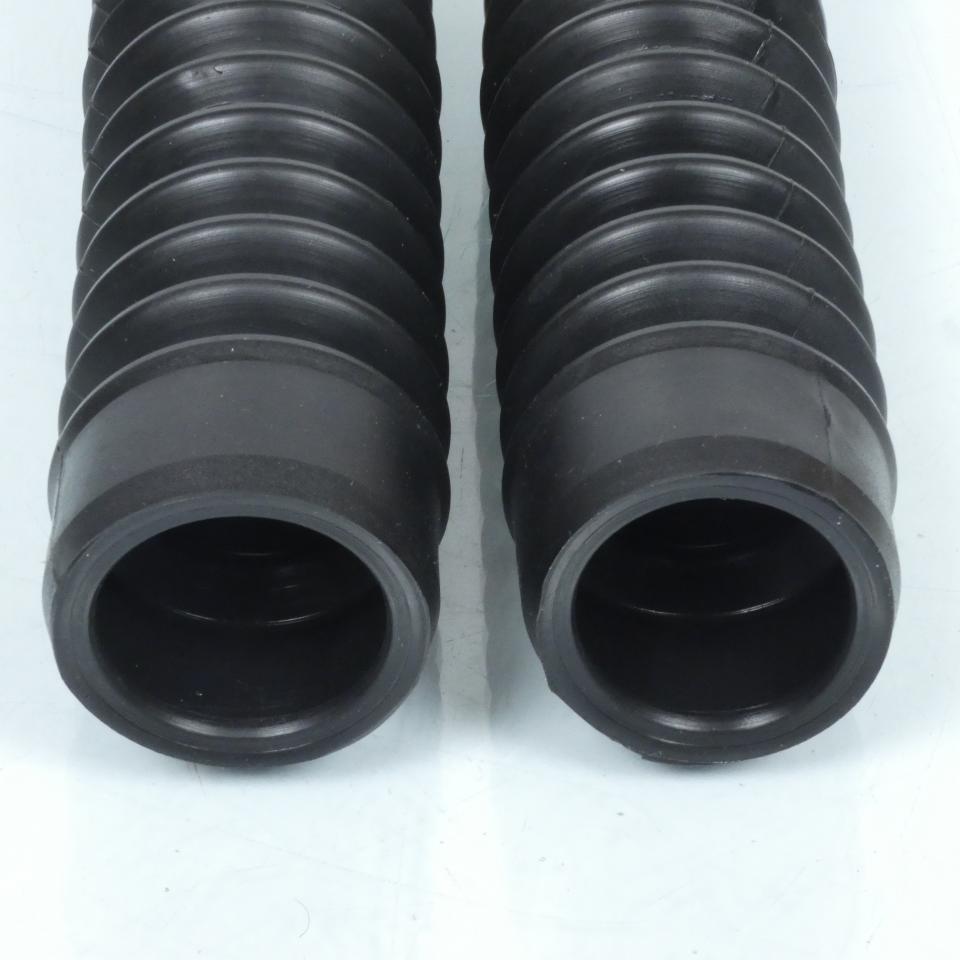 Paire de soufflet de fourche noir Ø26x41x195mm pour moto ancienne