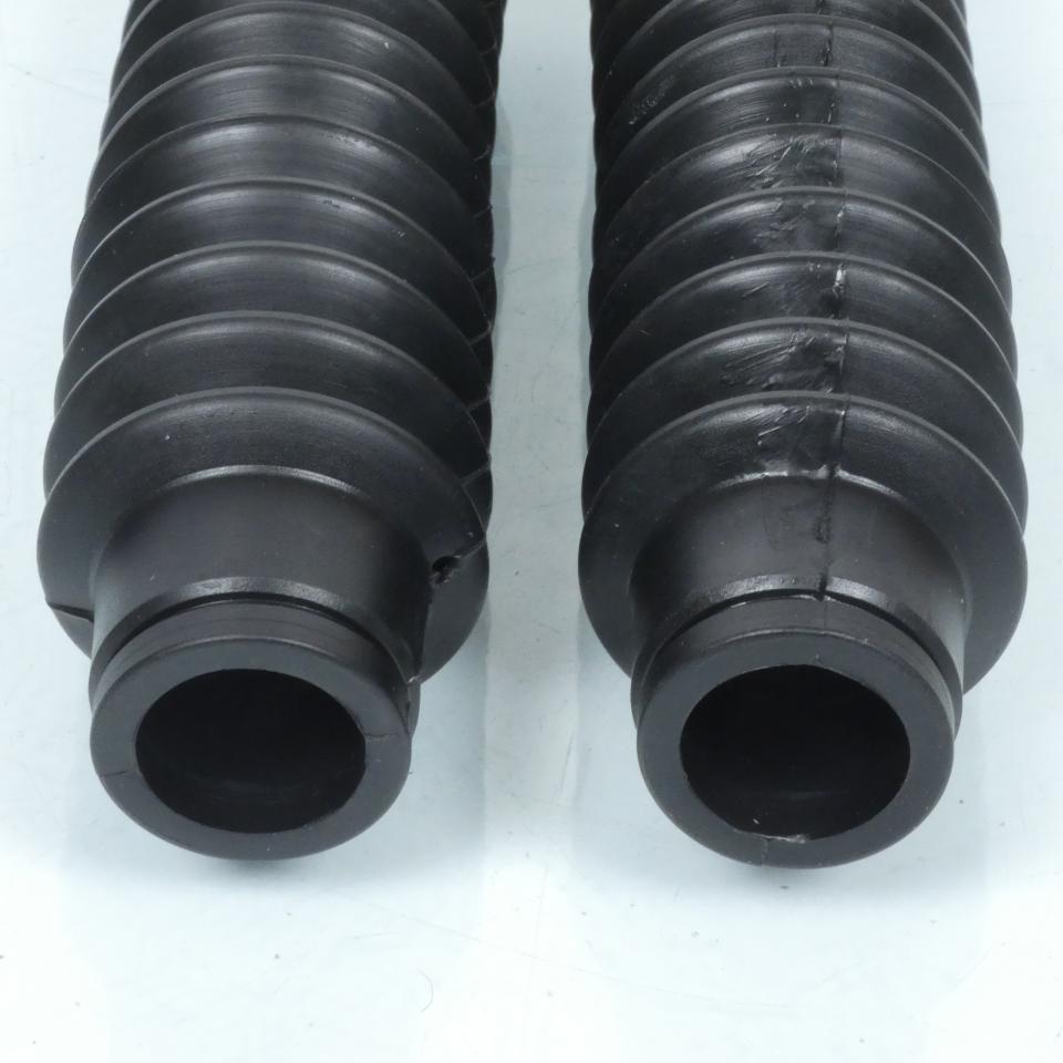 Paire de soufflet de fourche noir Ø26x41x195mm pour moto ancienne