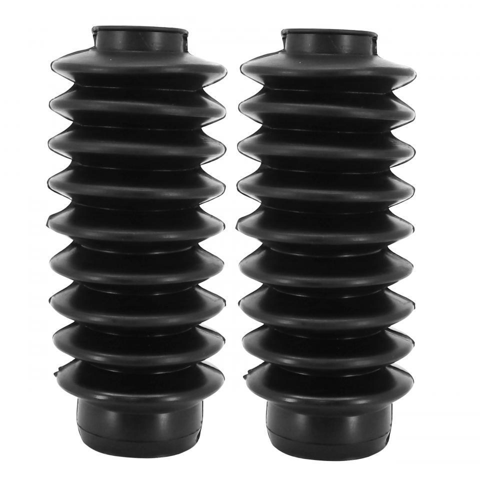 Paire de soufflet de fourche noir Ø31x41x175mm pour moto cyclomoteur cyclo