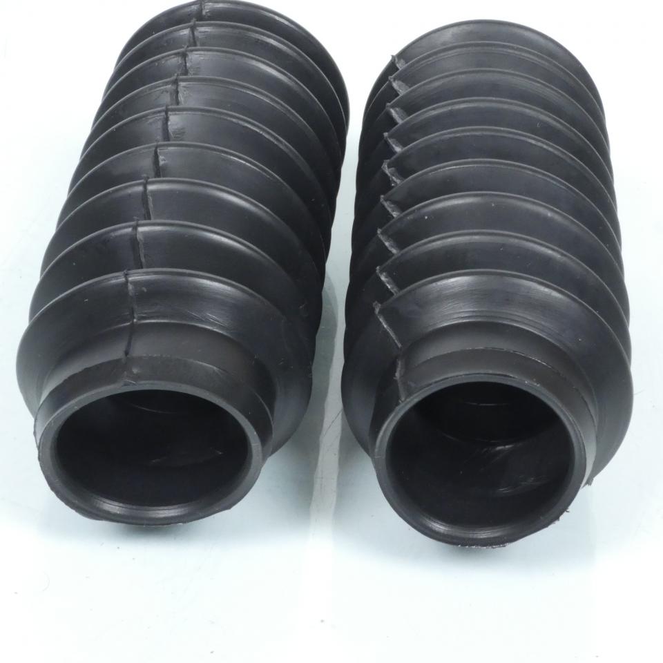 Paire de soufflet de fourche noir Ø31x41x175mm pour moto cyclomoteur cyclo