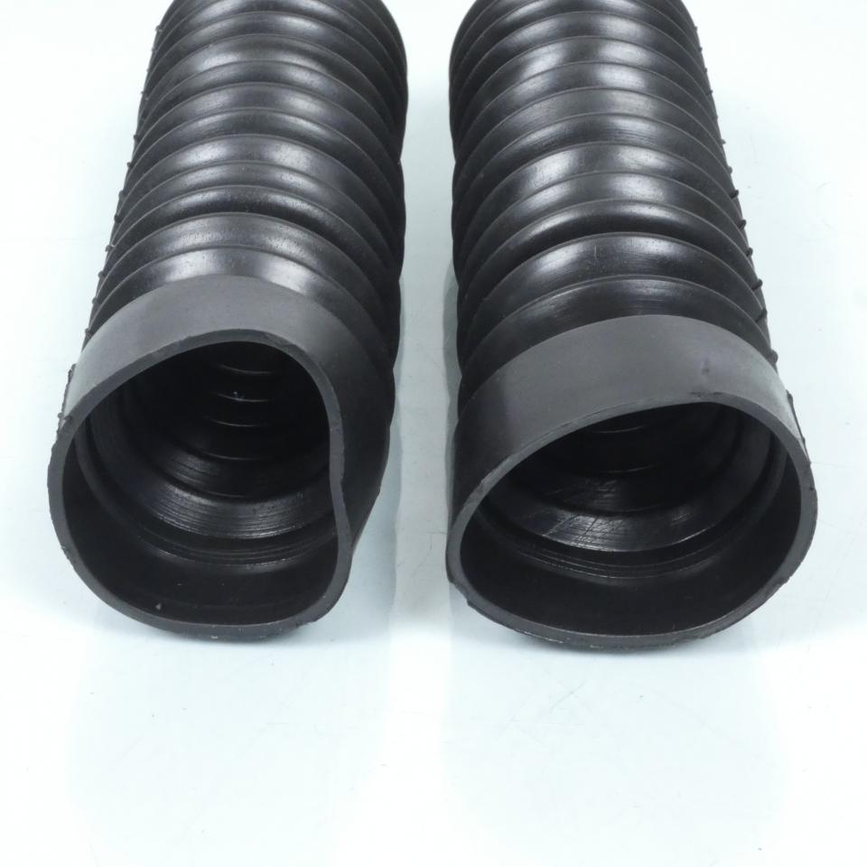 Paire de soufflet de fourche noir Ø30x50x195mm pour moto cyclomoteur cyclo