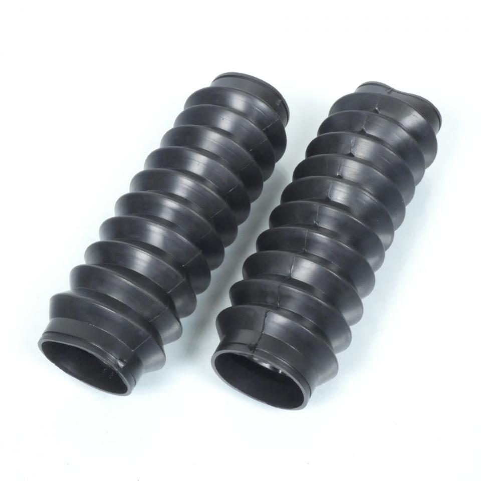 Paire de soufflet de fourche noir Ø50x225mm pour moto ancienne