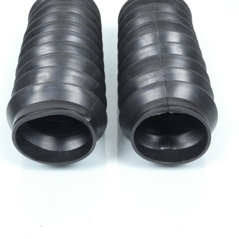 Paire de soufflet de fourche noir Ø50x225mm pour moto ancienne