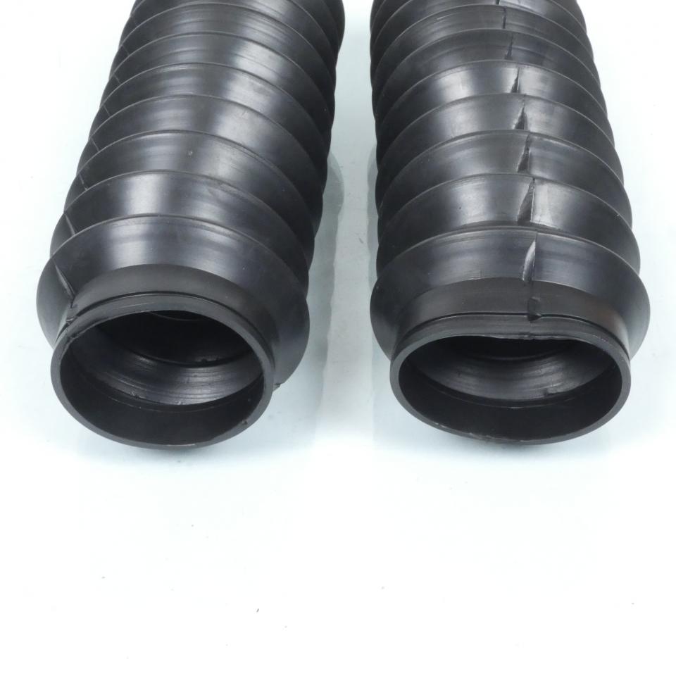 Paire de soufflet de fourche noir Ø50x225mm pour moto ancienne