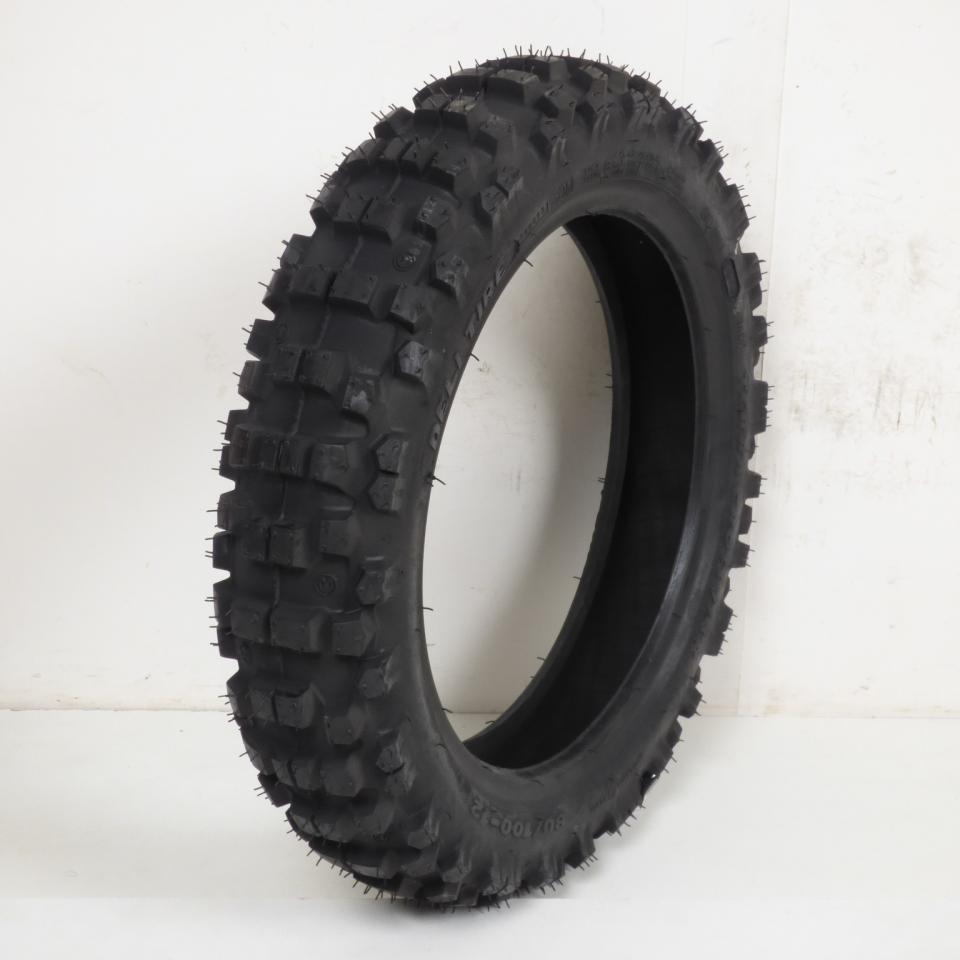 Pneu 80-100-12 Deli Tire pour moto Yamaha 90 TTR 2000-2007 SB-114 / 3.00-12 Neuf