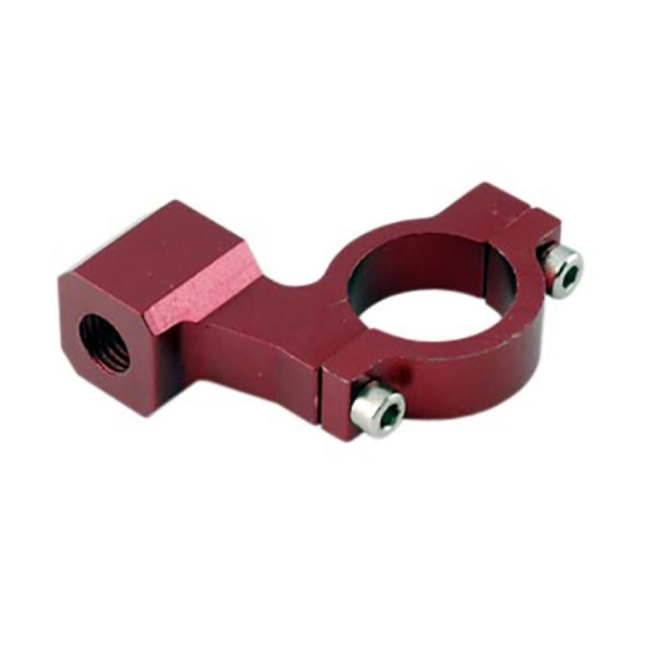 Collier support de rétroviseur Tun'R pour moto scooter alu rouge M8 pas 125 standard