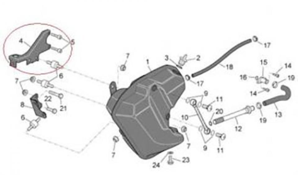 Support divers pour moto Aprilia 1000 ETV 2001 - 2007 8134598 Neuf