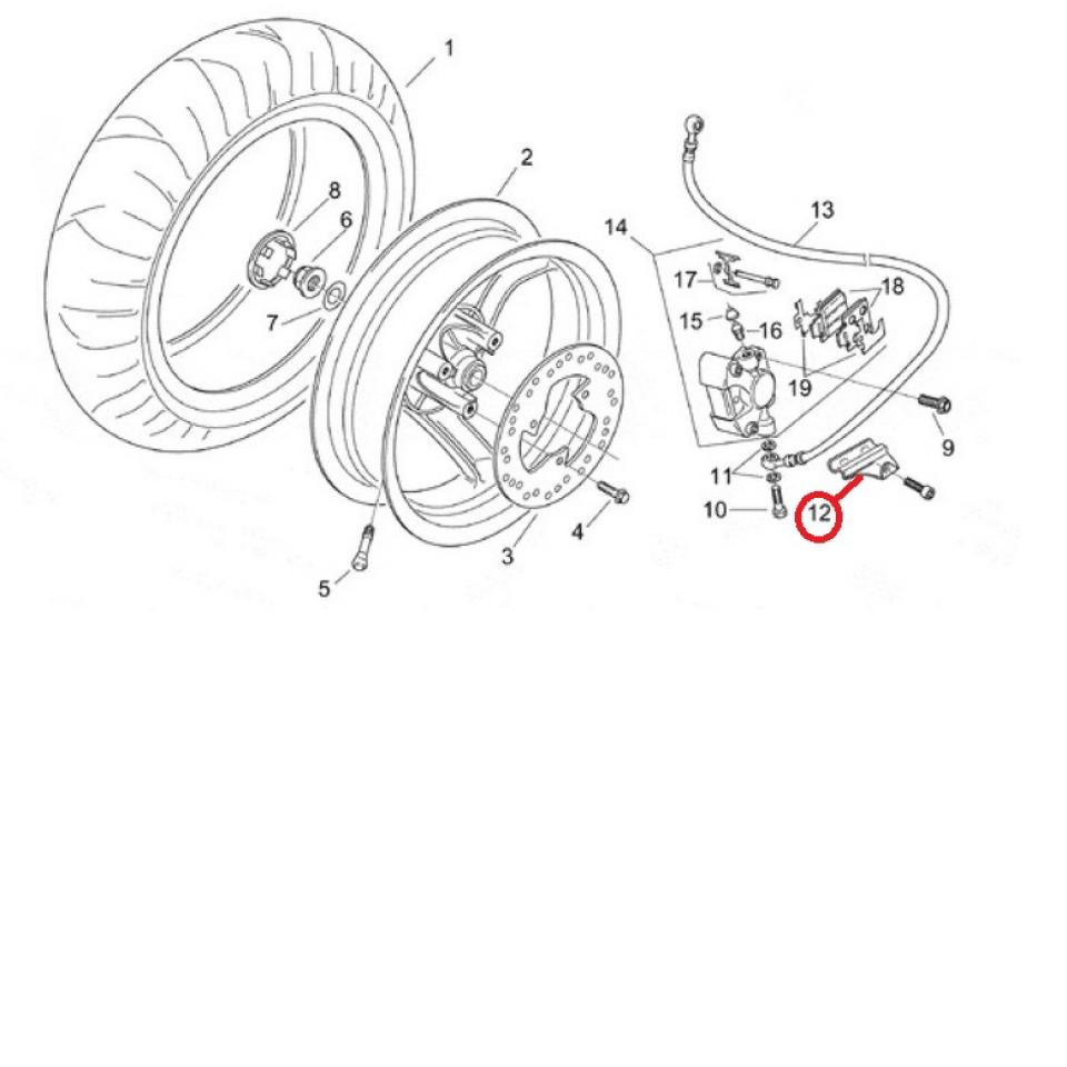 Support divers origine pour Scooter Aprilia 50 Scarabeo 1998 à 2000 AP8238852 Neuf