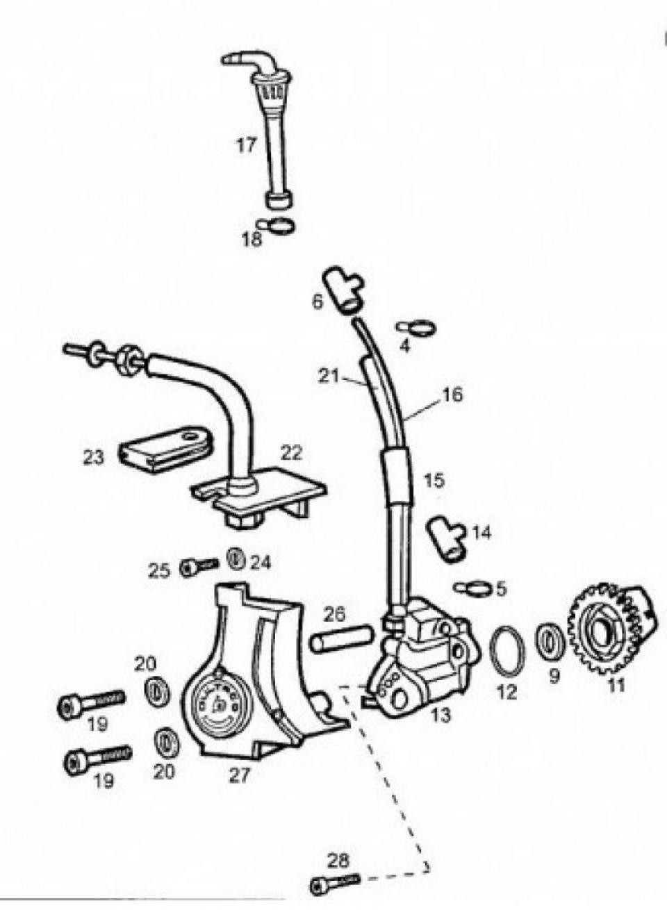 Support de câble et durite d'huile Origine pour moto Derbi 50 Senda DRD 00H03700311 Neuf