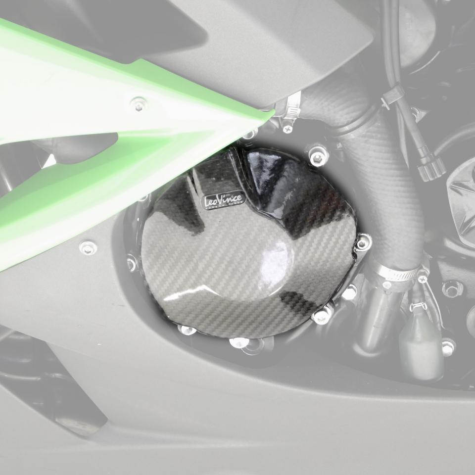 Cache carter alternateur carbone Leovince pour moto Kawasaki 600 Zx-6R Ninja 2009-12