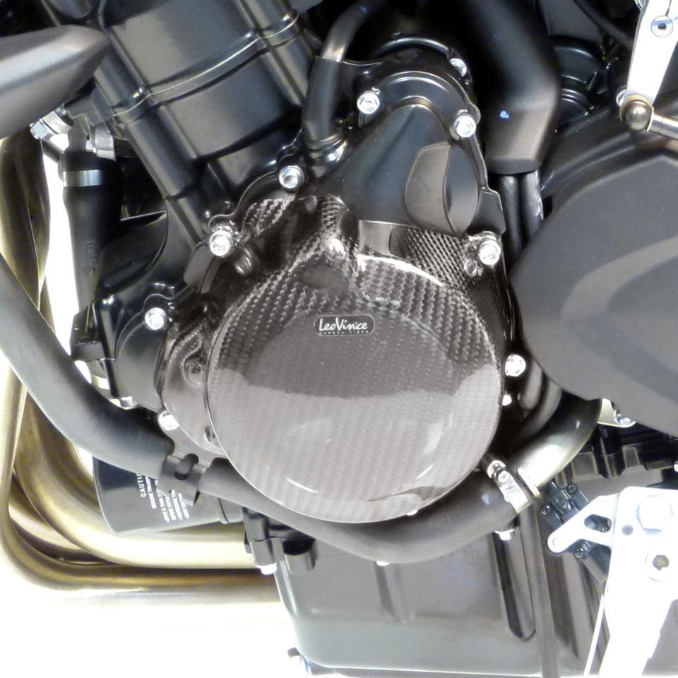 Cache carter alternateur carbone Leovince pour moto Triumph 675 Street triple 2012-13