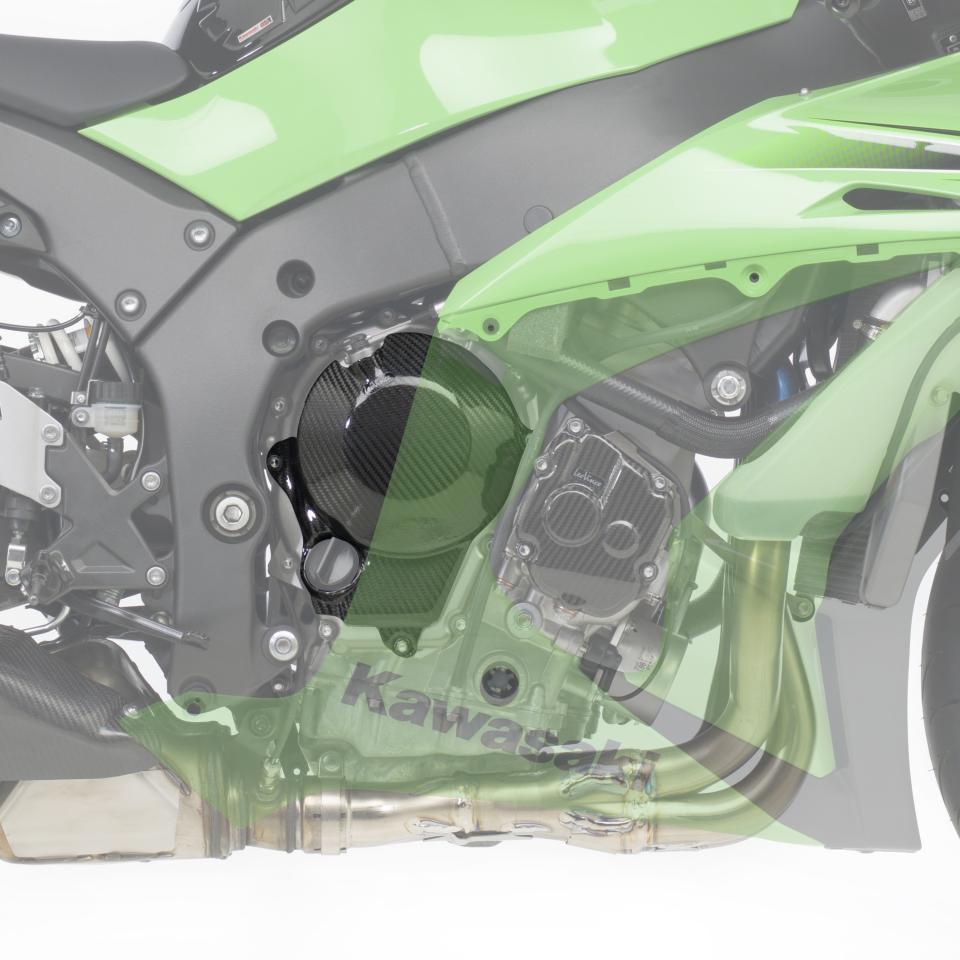 Cache carter embrayage carbone Leovince pour moto Kawasaki 1000 Zx-10 R Ninja 2011-12