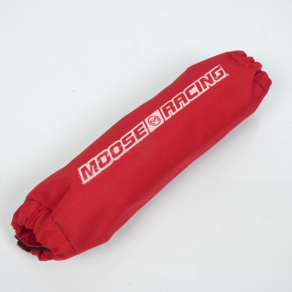 Protection soufflet amortisseur textile rouge Moose pour Quad Long: 298mm Larg: 279mm