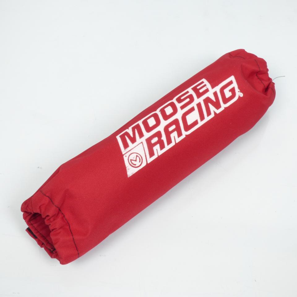 Protection soufflet amortisseur textile rouge Moose pour Quad Long: 374mm Larg: 317mm