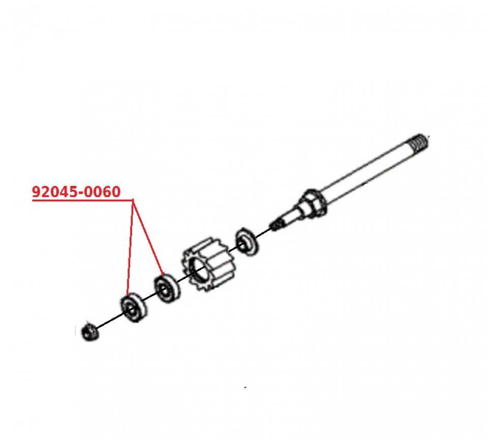 Visserie origine pour moto Kawasaki 450 KLX 2008-2014 92045-0060 Neuf